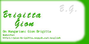 brigitta gion business card